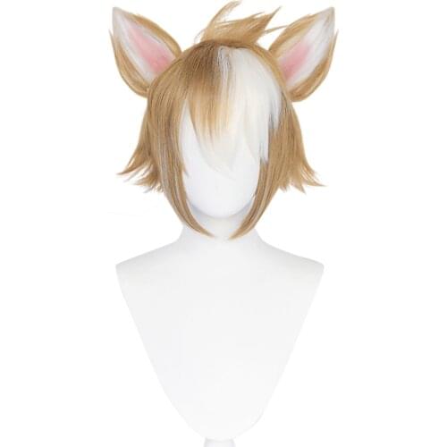 Genshin Impact- Gorou Cosplay Wig Heat Resistant Synthetic Hair Carnival Halloween Party Props