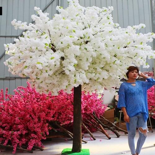 Hot Sale Artificial Cherry Flowers Tree Simulation Fake Peach Wishing Trees Art Ornaments and Wedding Centerpieces Decorations
