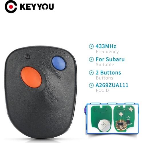 KEYYOU 434MHz 2 Buttons Smart Car Remote Key A269ZUA111 for Subaru Baja Forester Impreza Legacy Outback 2000 2001 2002 2003 2004