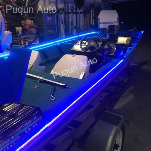 Wireless LED Strip Kit For Caravan Boat Marine Deck Accent Interior Lighting 16 FT Waterproof 12v Bow Trailer Pontoon Light