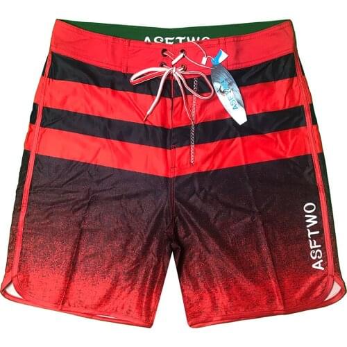 2020 Summer Beach Shorts Men Waterproof Boardshorts Swimwear Quick Dry Striped Bandage Swimsuit Running Shorts Plus Size