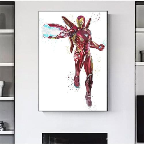 Marvel Iron Man 5D DIY Mosaic Diamond Painting Disney Cross Stitch Kits Home Decor Diamond Embroidery Handmade Art