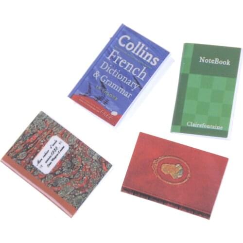 Mini Accessories 1pc 1/12 1/6 Scale Dollhouse Miniature Book 14mm*15mm