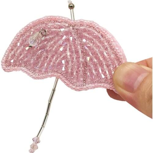 Umbrella Patch On Clothes Sew On Beaded Patches for Clothing Parches Stickers Sewing Applique AC1579