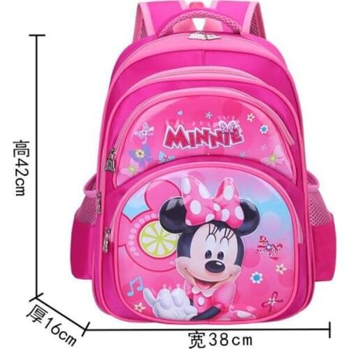 Disney Minnie orthopedics school bags for Boy Children waterproof School bag Teenager Schoolbags Kids Student Backpacks