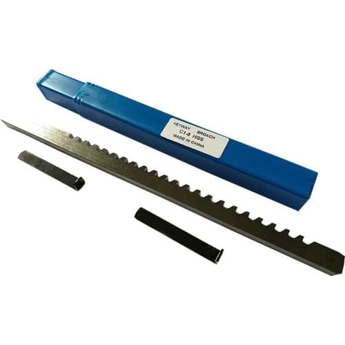 8mm C HSS Keyway Broach Push Type Metric Size Broaches High Speed Steel Keyway Cutting Broaching Tools for CNC Router