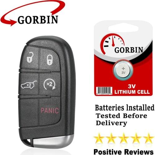 GORBIN for Jeep Key M3N40821302 Remote Car Key for Jeep Grand Cherokee 2014-2020 ID46/PCF7953 Chip 433Mhz