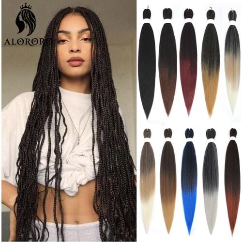 Synthetic Hair 30 Inches Ombre Braiding Hair Extensions Black Red Blue Afro Jumbo Braid Hair Accessories Hot Water Setting