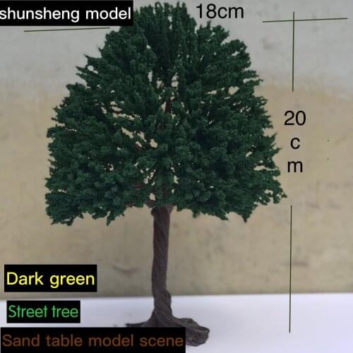 Train sand table model scene DIY model material wire tree simulation effect realistic with base