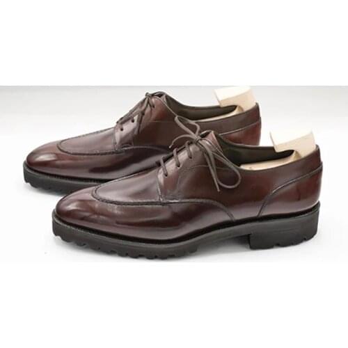 Derby Bridegroom Wedding Office Dress Formal Best Men Shoes Party Genuine Original Business Designer Shoe