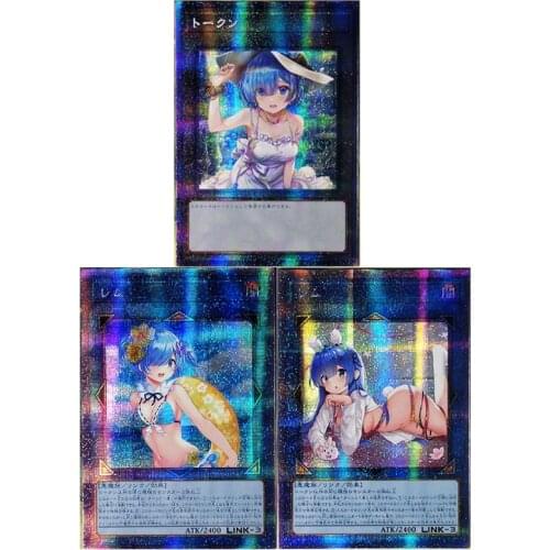 Life In A Different World From Zero Rem Yu Gi Oh Japanese DIY Toys Hobbies Hobby Collectibles Game Collection Anime Cards