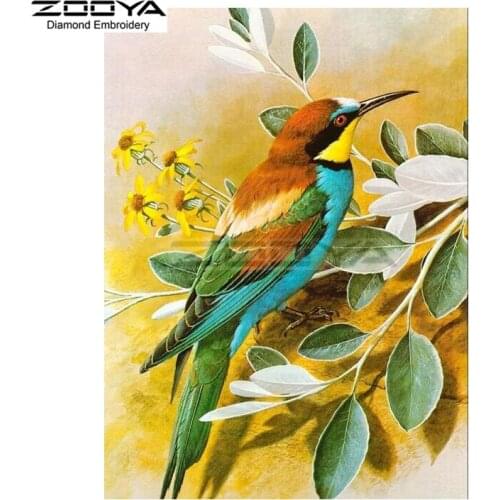 ZOOYA Diamond Embroidery 5D DIY Diamond Painting Animal Birds Diamond Painting Cross Stitch Floral Rhinestone Mosaic BJ1531
