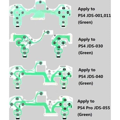 10Pcs/Set Conductive Film For PS4 Dualshock 4 DS4 PRO Slim Controller Conducting Film Keypad Flex Cable JDM 011 030 040 055