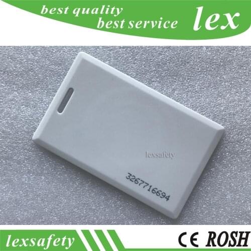 100Pcs/L T5577 RFID Thick Card Writable Proximity RFID Clamshell Card Blank white 125KHz 1.8mm Door Access Control Smart Card
