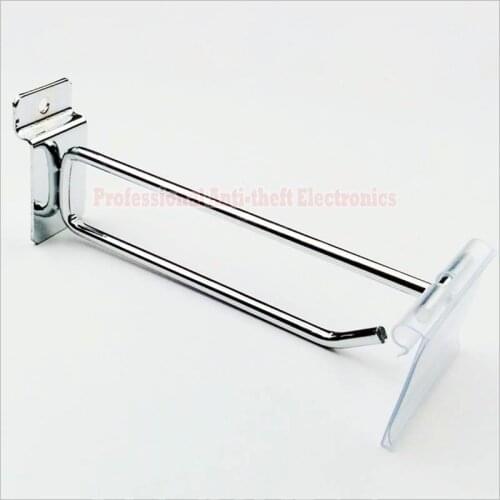 100pcs/lot 6mm 10/15/20/25/30CM Stainless Steel Double Lines Hook Display for Supermarket Retail Store Bracket Display Shelve
