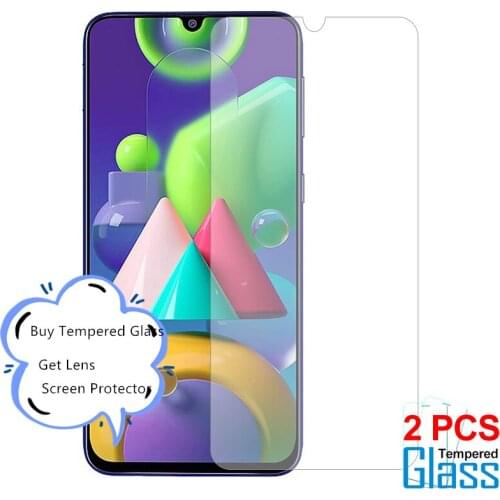 2pcs Phone Glass For Samsung Galaxy M21 M31 A01 A21 A31 A41 A51 A71 Screen Protector Tempered Glass for Samsung Galaxy M21 Film