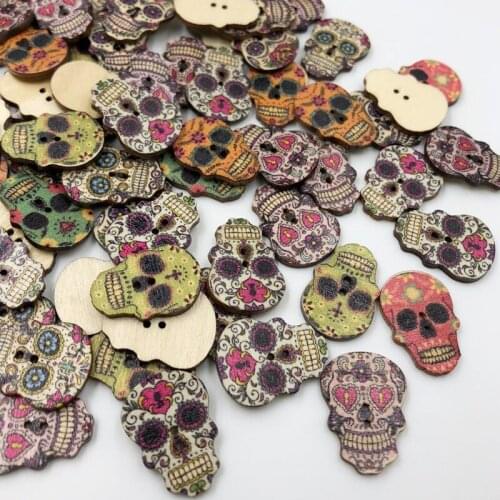 25/50/100ppc Head Wooden Buttons Fit Sewing Scrapbooking decoration WB461