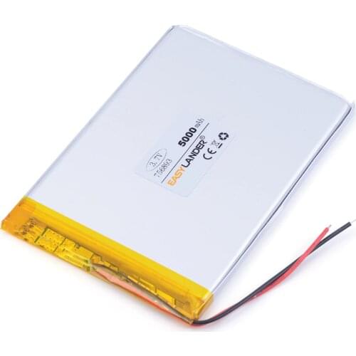 3.7 5000mAH 756893 polymer lithium ion / Li-ion battery for tablet pc DVD GPS cell phone speaker POWER BANK