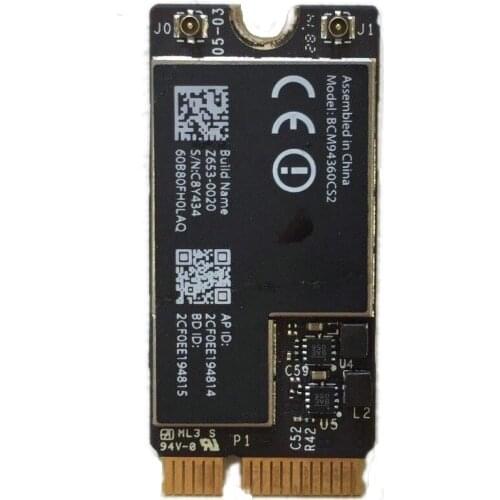 5Pcs/lot Wifi Wireless Bluetooth Airport Card BCM94360CS2 For Macbook Air 11" A1465/13" A1466 2013~2016
