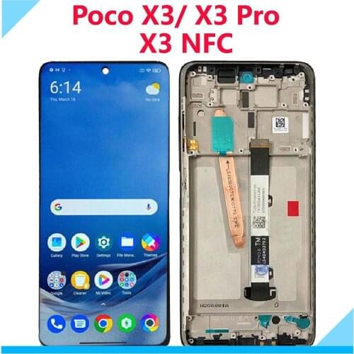 6.67''LCD Display for Xiaomi Poco X3 Pro / X3 LCD Touch Screen Digitizer Assembly for Xiaomi Poco X3 NFC LCD M2102J20SG