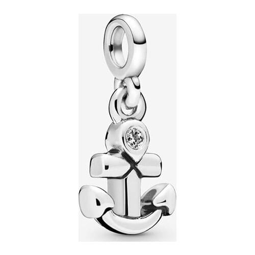 925 Sterling Silver Glittering CZ Zircon Thousand Meanings Symbol Pendant Charm Bracelet DIY Jewelry Making For Original Pandora