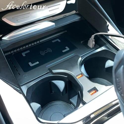 Car wireless charger for BMW X3 G01 X4 G02 2019 2020 2021 cordless charging board phone holder for xiaomi 10 fast charge panel