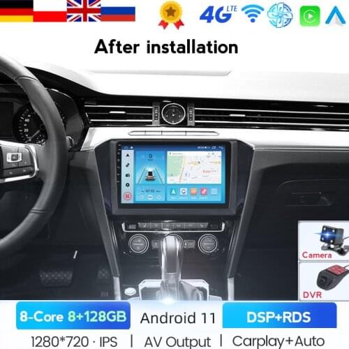 6GB+128GB DSP Android For VW/Volkswagen B8 PASSAT 2015 2016 2017 2018 Car Multimedia Radio Player Stereo GPS Navigation HeadUnit