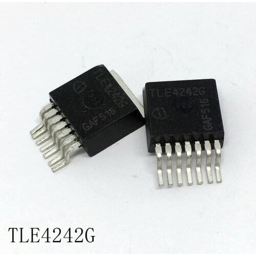 Automotive LED driven IC TLE4242G TO-263-7 500mA/42V 10pcs/lots new in stock