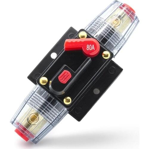 Car Insurance Seat with Switch Automatic Fuse Box Bile Power Circuit Breaker Automatic Recovery Switching Supplies 40/60/80/100A