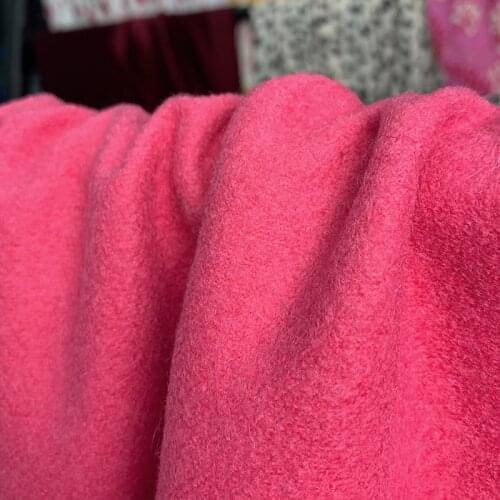 White waxberry 140cm 700g/m Pink Red knitted wool fabrics clothes Garment sewing materials Free shipping