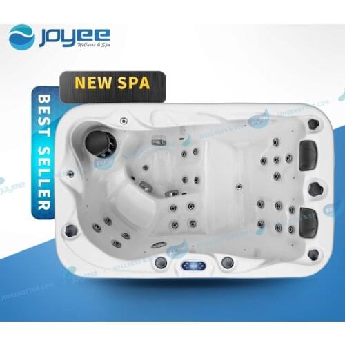 JOYEE Small Size 3 Person Outdoor Indoor Luxury Air Jets Fountaion Whirlpool Massage Wholesale Jacuzzi