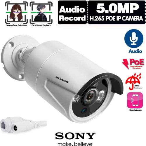 Face Detection IP CCTV Security Surveillance Camera Outdoor Street Waterproof Bullet Cameras HD 5MP 2MP POE Camera Onvif Xmeye