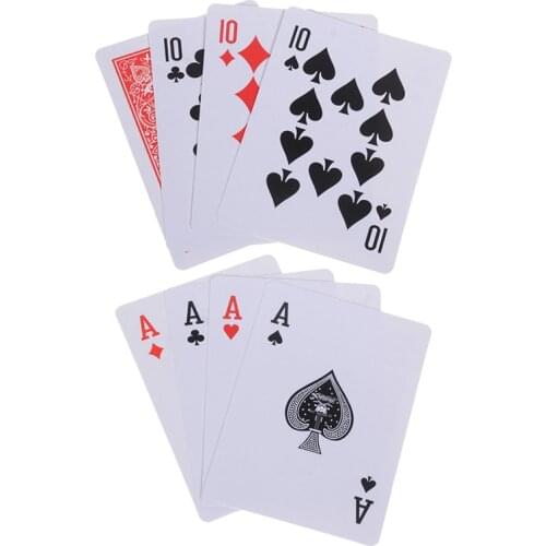 1set(4pcs card) Transformer Magic Tricks Close Up Street Card Props 10 To A Card Magic Props 10 Change A Magic Sets