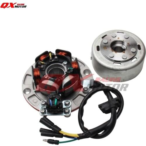6 Coil Ignition Magneto Stator Rotor Flywheel Kit with Light For YX 150cc 160cc Engine KAYO BSE SSR SDG Dirt Pit Bike Parts