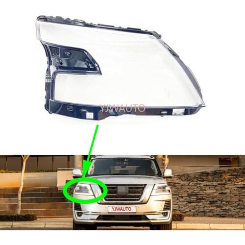 Headlight Lens for Nissan Patrol 2020 2021 Car Headlamp Cover Replacement Auto Shell