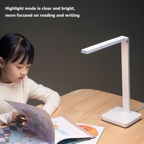 Xiaomi Mijia Table Lamp Lite Touch Switch Eye Protection Dimmable LED Desk Reading Light US Plug Smart Shiftable Light For Mijia
