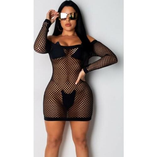 New 2020 Summer Women Holiday Long Sleeve Beach Dress Swimwear Lace Crochet Bikini Cover Up Bathing Suit