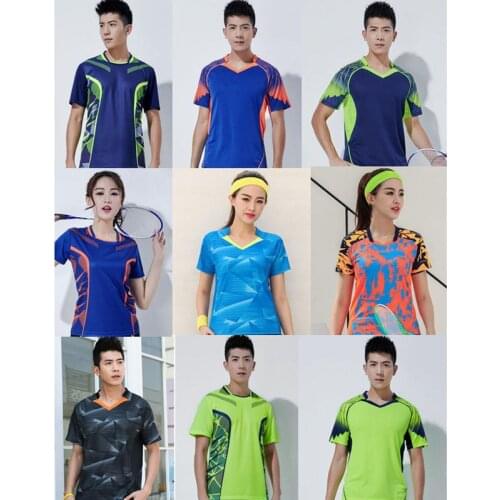 New Badminton shirts Men , sport shirt Tennis shirts Male , table tennis tshirt , Quick dry Fitness sports training tshirts