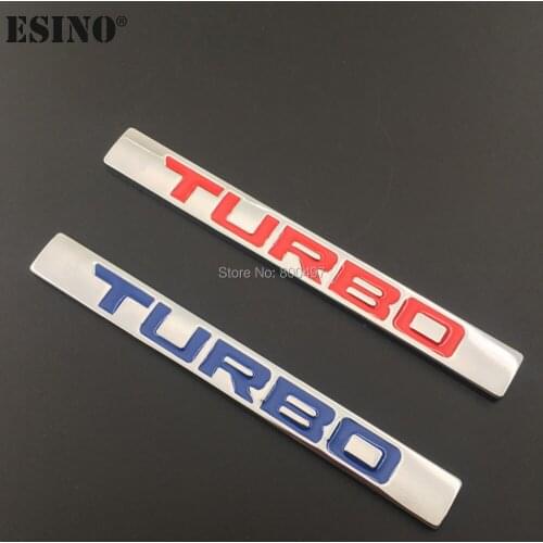 New Car Styling Turbo Boost Loading Boosting 3D Metal Chrome Zinc Alloy Emblem Badge Sticker Decal for Honda Civic CR-V U-RV