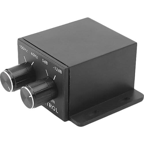 New Car Power Amplifier Audio Regulator Bass Subwoofer Equalizer Crossover Controller 4 Rca Adjust Line Level Volume Amplifier