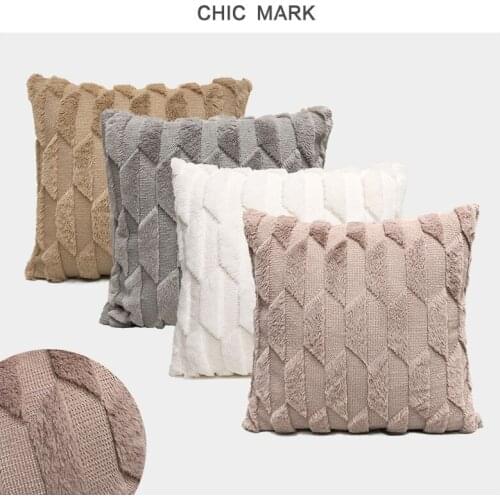 Cojines Decorativos Para Sofa Home Decor Plush Throw Pillow Solid Color Sofa Throw Pillow Case Living Room Cushion Waist Pillow