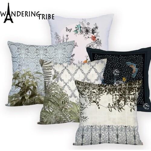 Butterfly cushion cover colorful decorative cushions custom Hot Sale pillow cover landscape cushions decorative cushion covers