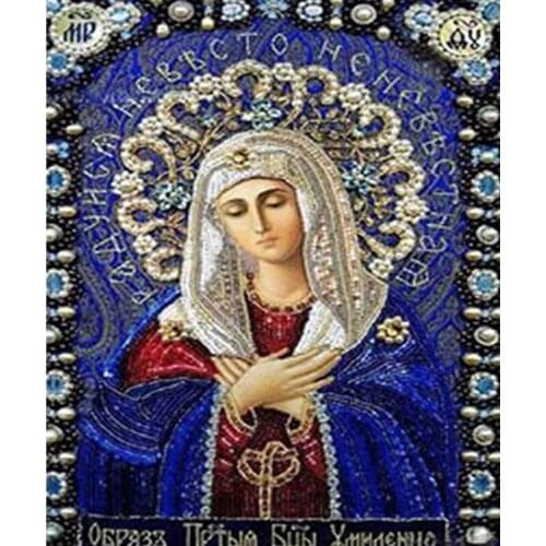 SHANSHIYOUPIN 5D DIY Diamond Painting Our Lady Religion Icons Diamond Embroidery Cross Stitch Full Diamond Mosaic Home Decor