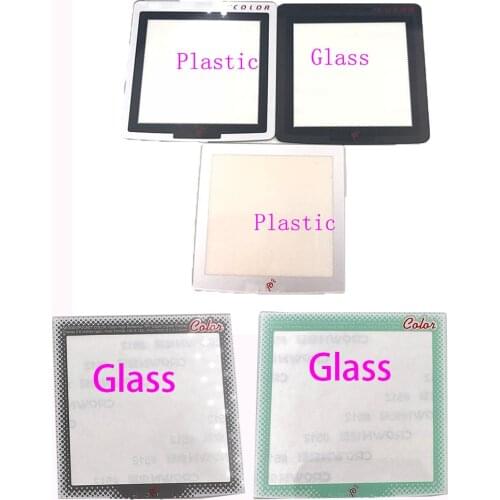 Glass & Plastic For Neo Geo Pocket / NGP Color Slim Fat Replacement Black & Silver Screen Lens Pretector