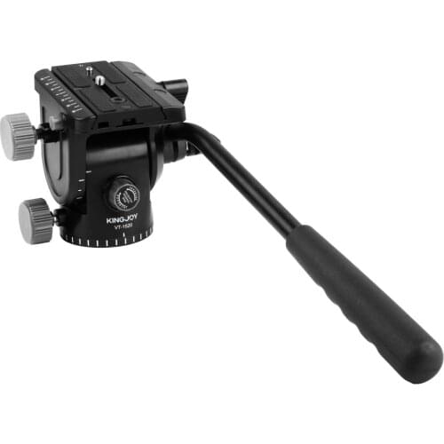 Video Tripod Fluid Head Camera Action Drag Pan Head + Slide Plate For DSLR