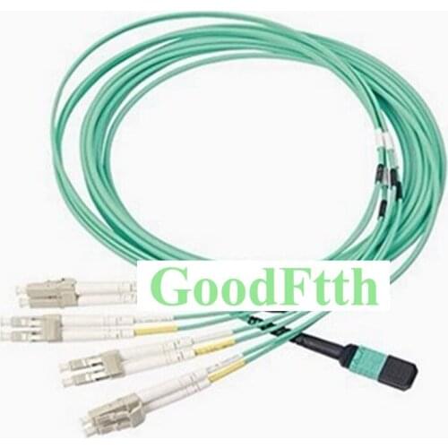 Fiber Patch Cord Jumper MPO-LC LC-MPO Multimode OM3 8 Cores GoodFtth 1-15m