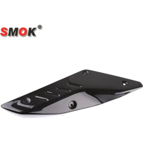 SMOK Carbon Fiber Exhaust Muffler Pipe Heat Shield Guard Cover For Yamaha MT10 MT 10 MT-10 2016 2017 2018