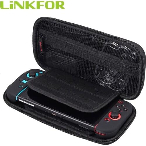 LiNKFOR Pack Screen Protectors Cartridge Case Comfort Grip Case Carrying Case Switch Accessories for Nintendo Switch