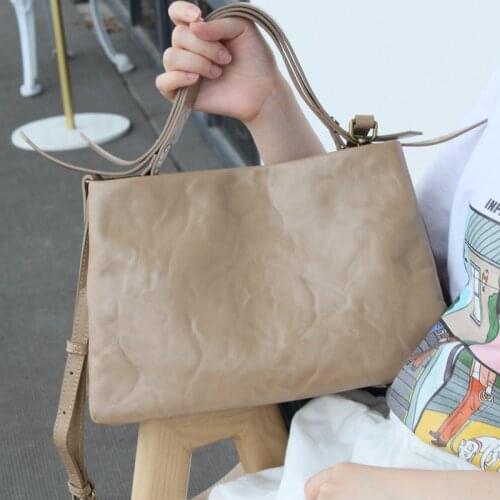 Ashion Handbags Women Bags Vintage Genuine Leather Design Female Shoulder Crossbody Bag Luxury High Quality Large Totes Purses