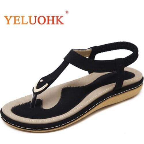 35-45 Summer Sandals Women Comfortable 2018 Summer Women Sandals Flat Big Size